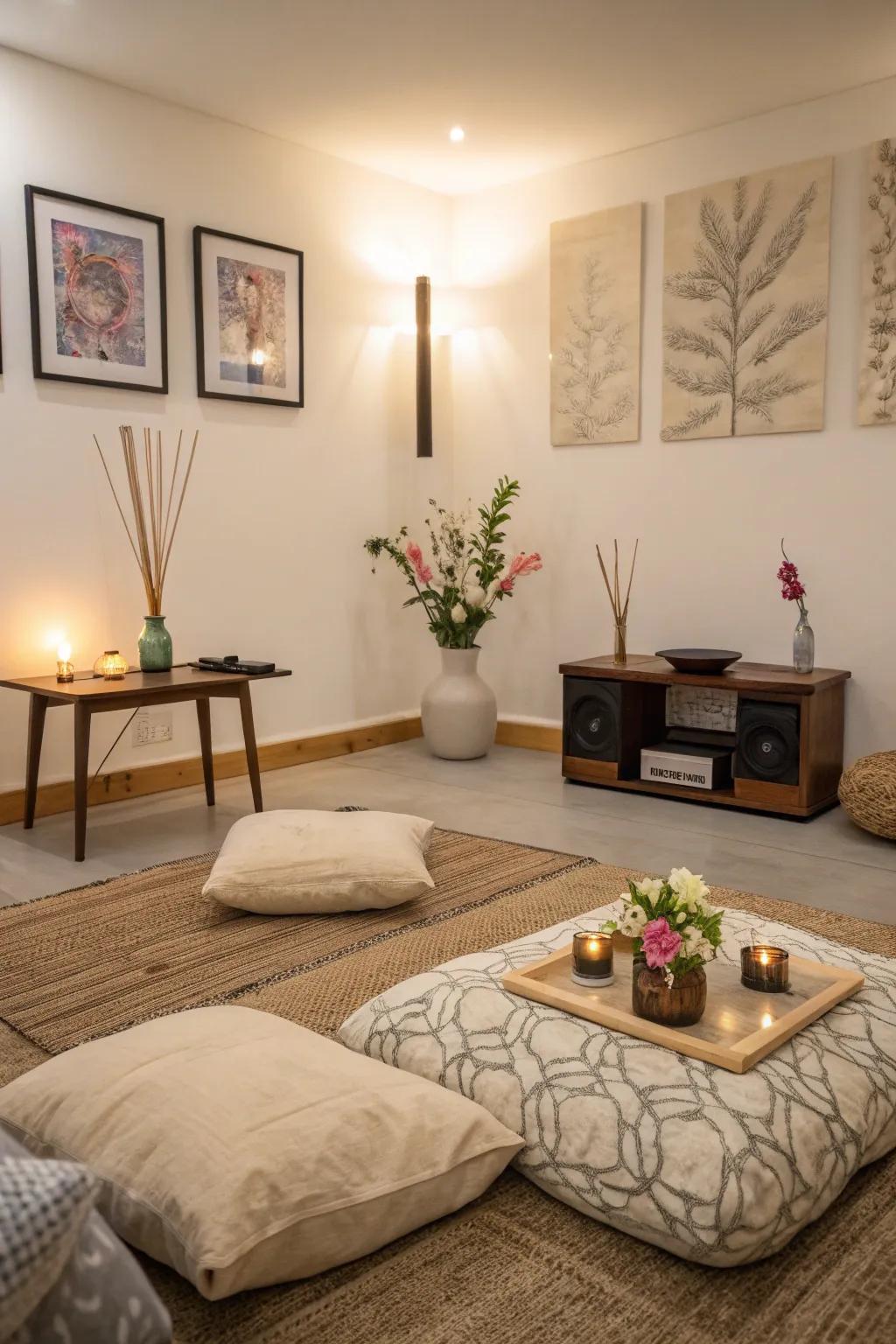 Soft sounds add to the meditative vibe of your space.