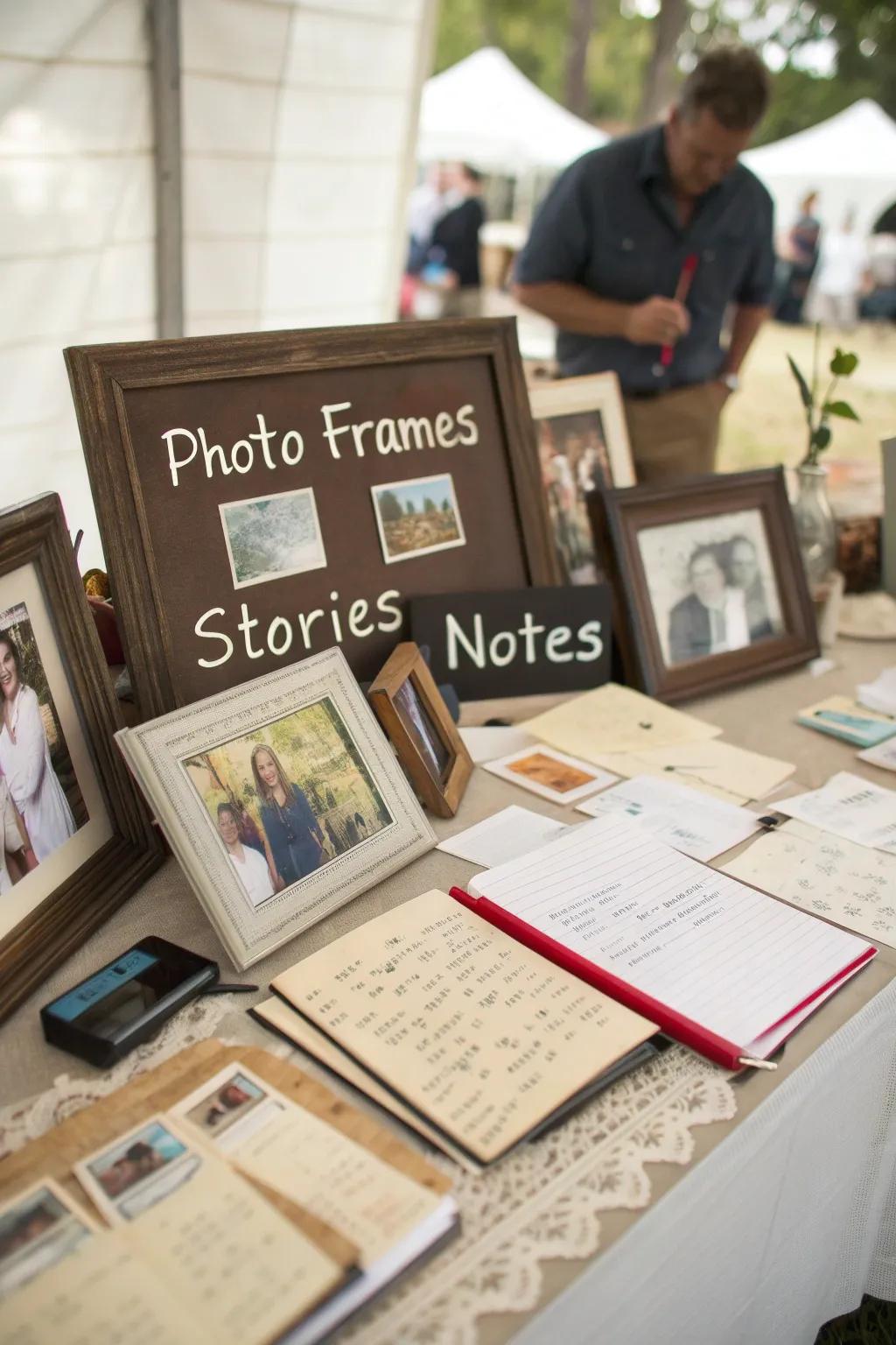 Share stories and provide context by using personal labels.