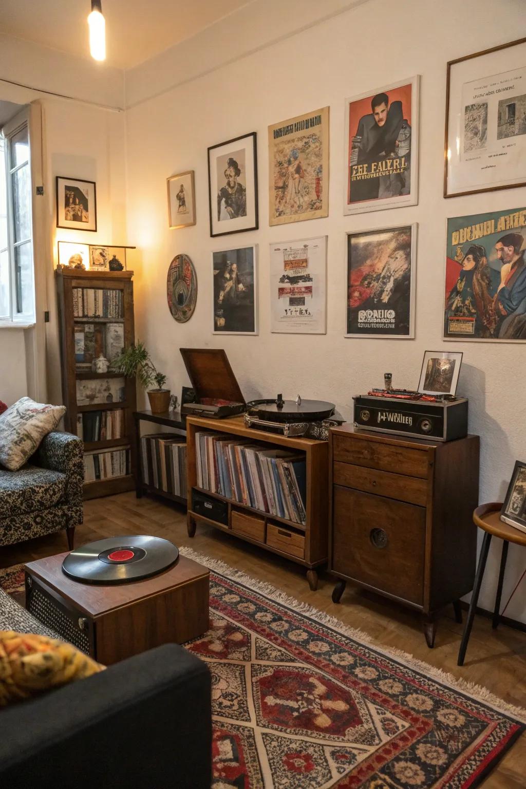 Vintage finds that lend charm and history.