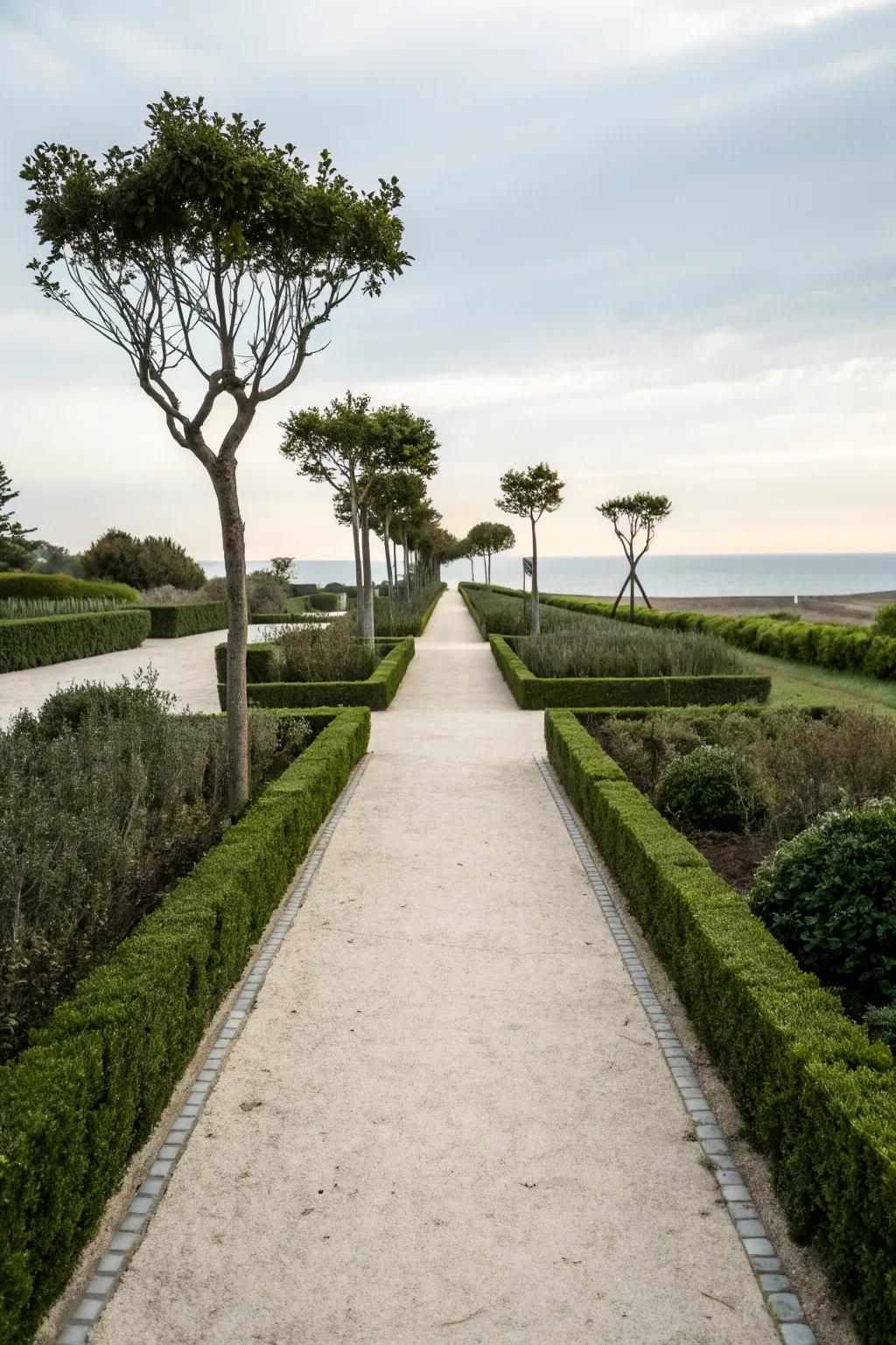 A subtle garden path that highlights the beauty of simplicity.