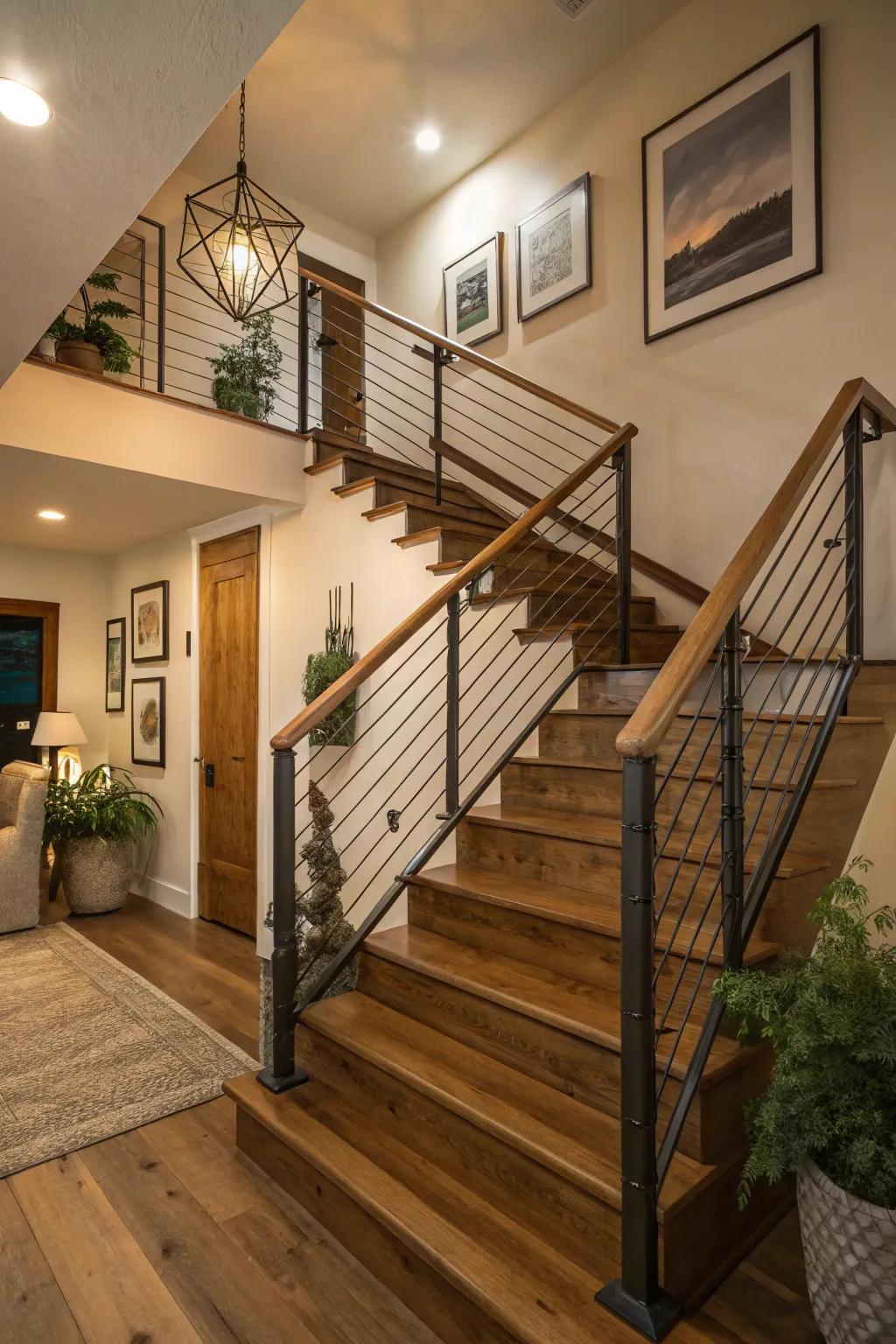 Harmonizing rustic allure with modern design.