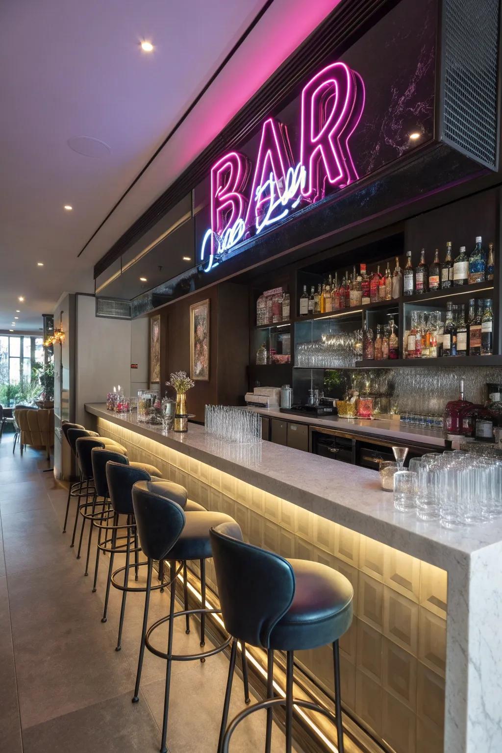 Enhance your home tavern with a vibrant ray panel.