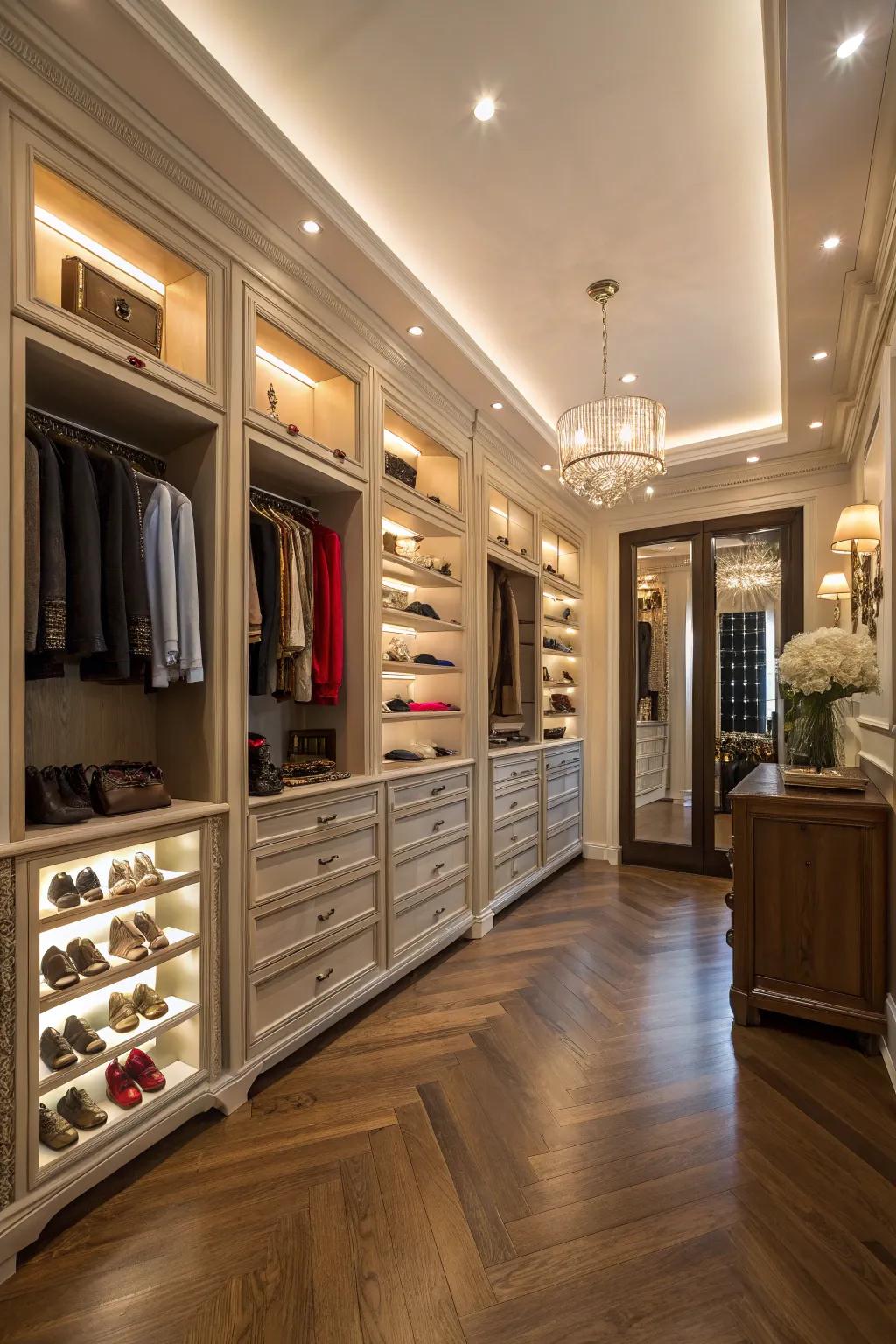 Savor opulence through a personalized closet.