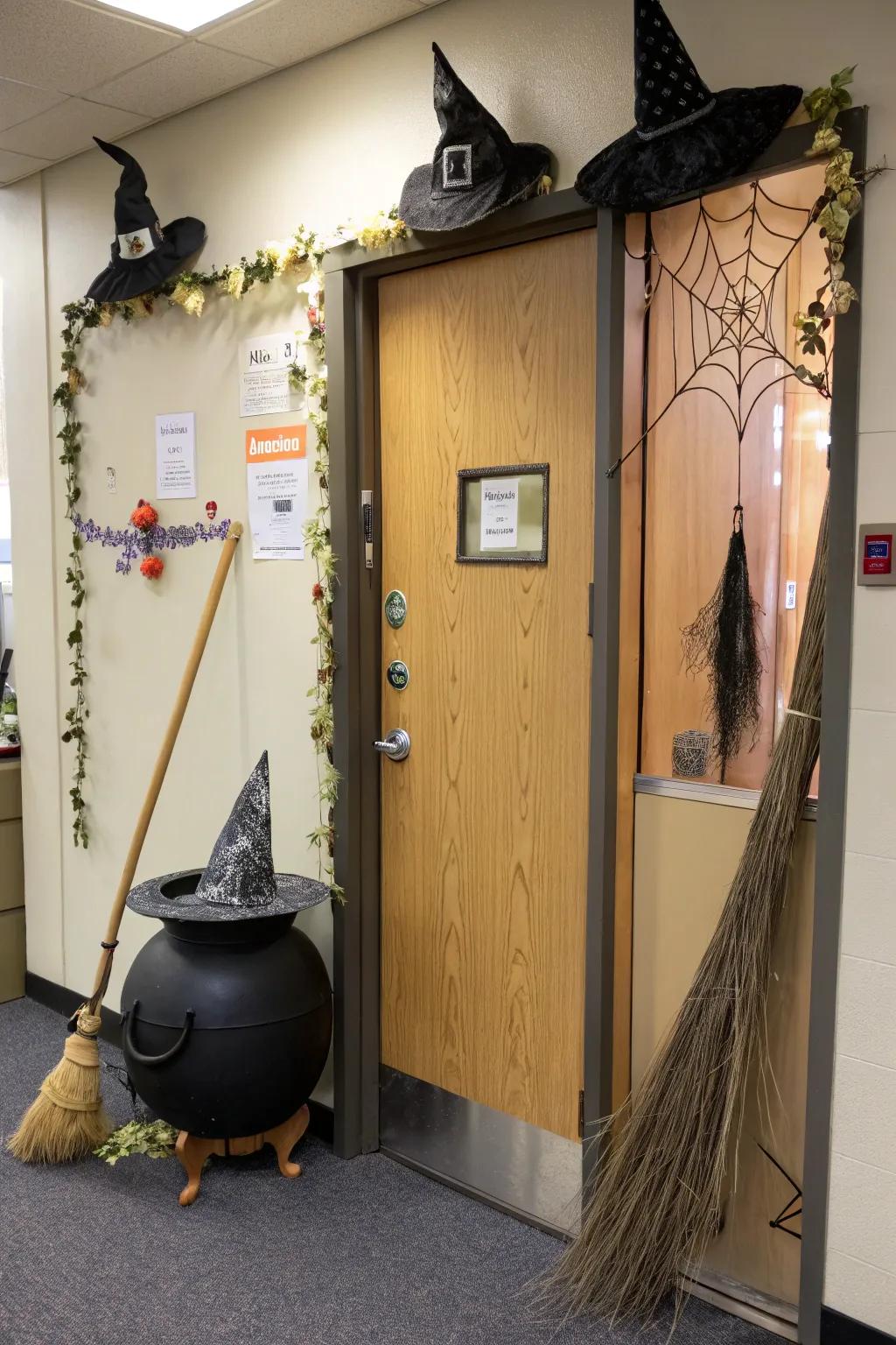 A bewitching entryway that casts a spell of amusement.