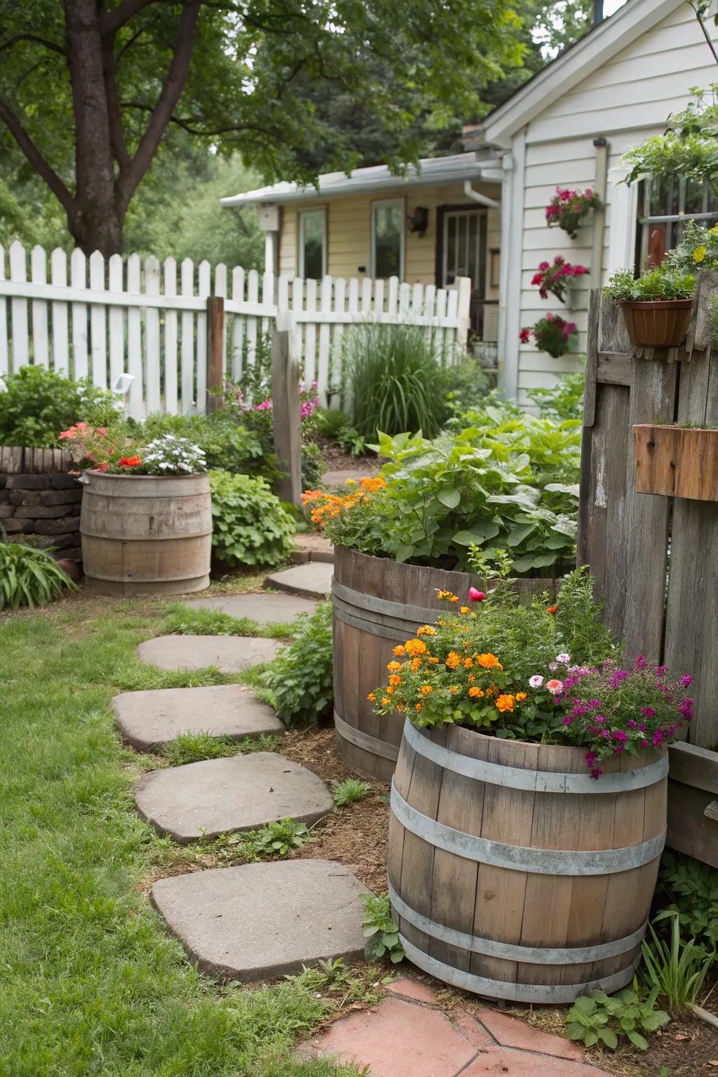 Reimagined vessels injecting charm and quirkiness into the garden.