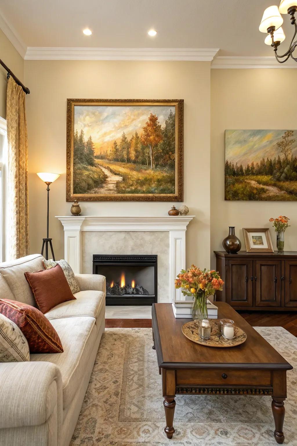 Colors that awaken feelings and warmth.