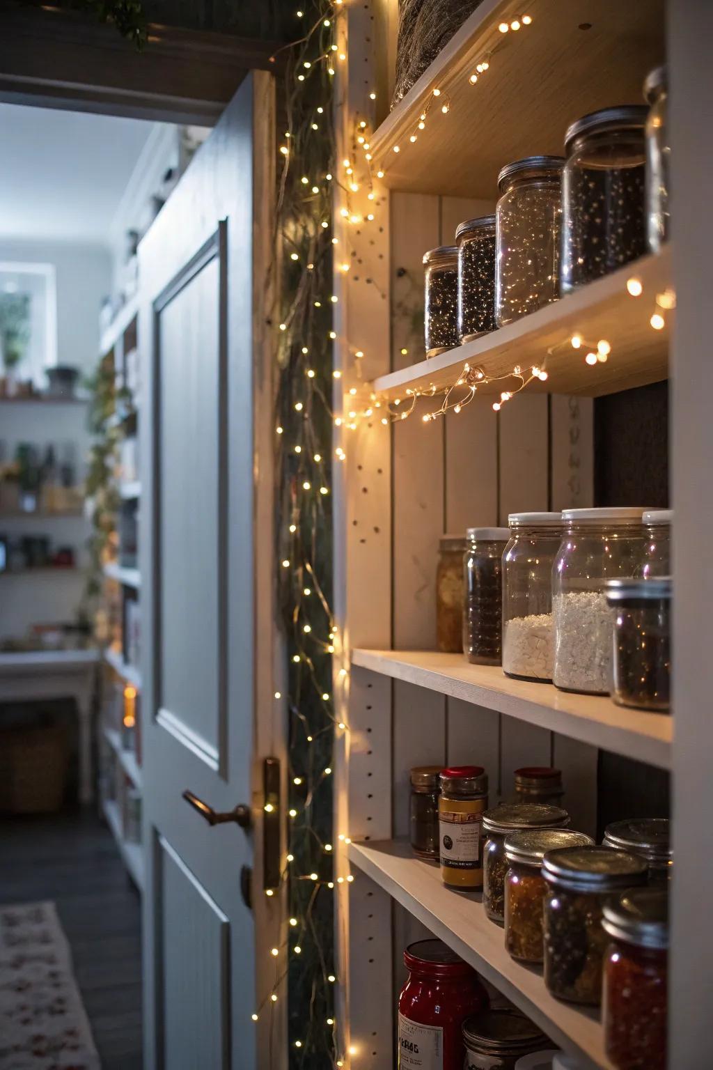 Fiber optic lights add a whimsical touch.