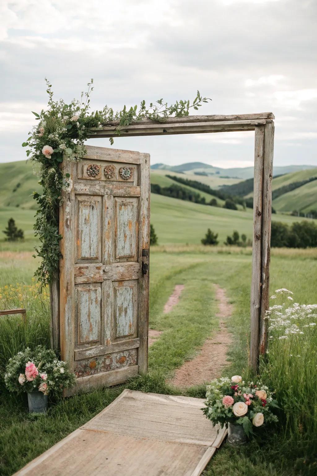 A classic door setup making a grand entrance.