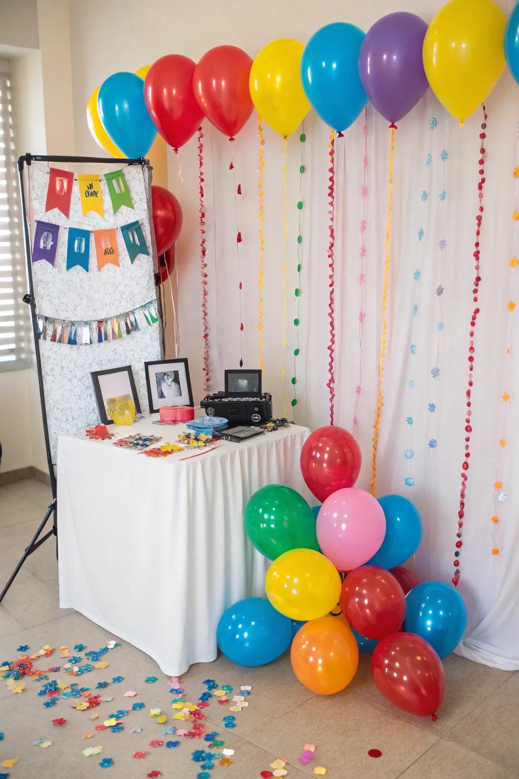 Floating orbs add a festive and colorful touch to your setup.