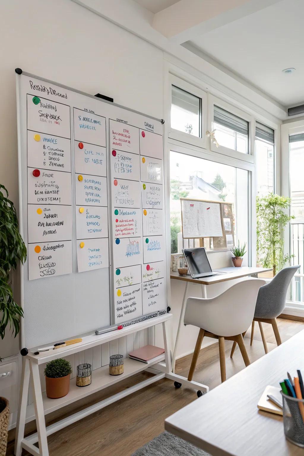 Coordinate projects using a project scheduler.
