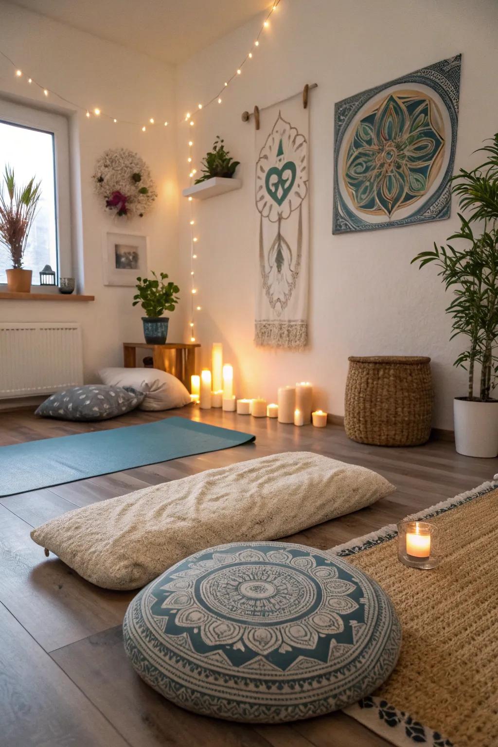 Create a versatile space for multiple spiritual practices.