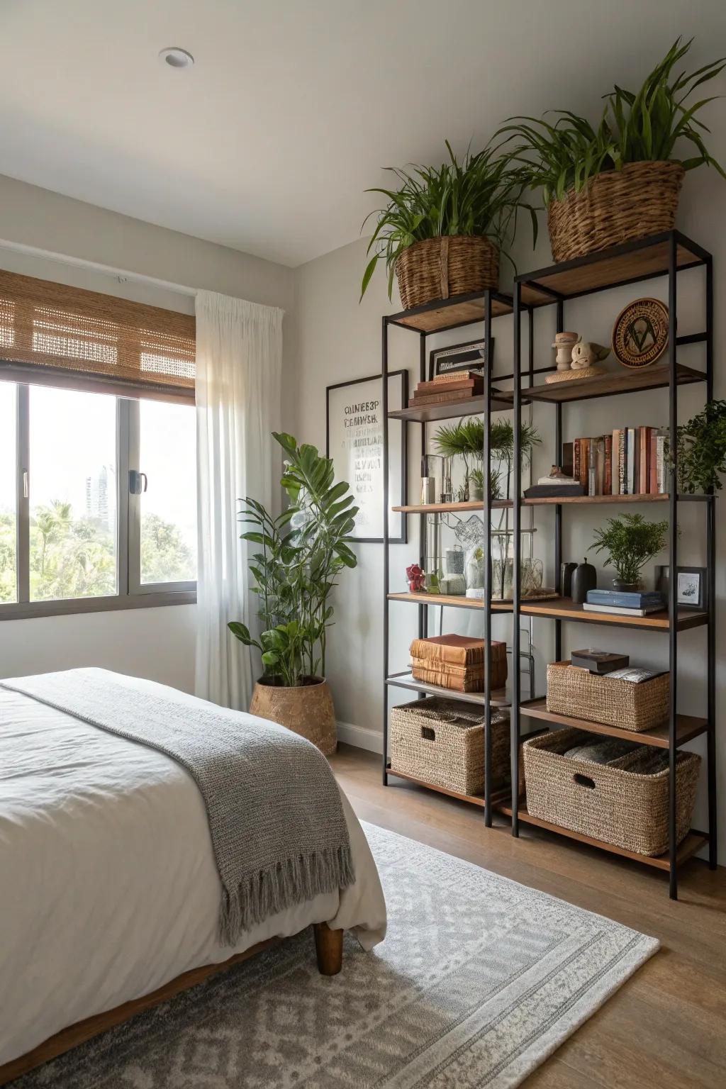 Maximize your space by utilizing upward areas effectively.