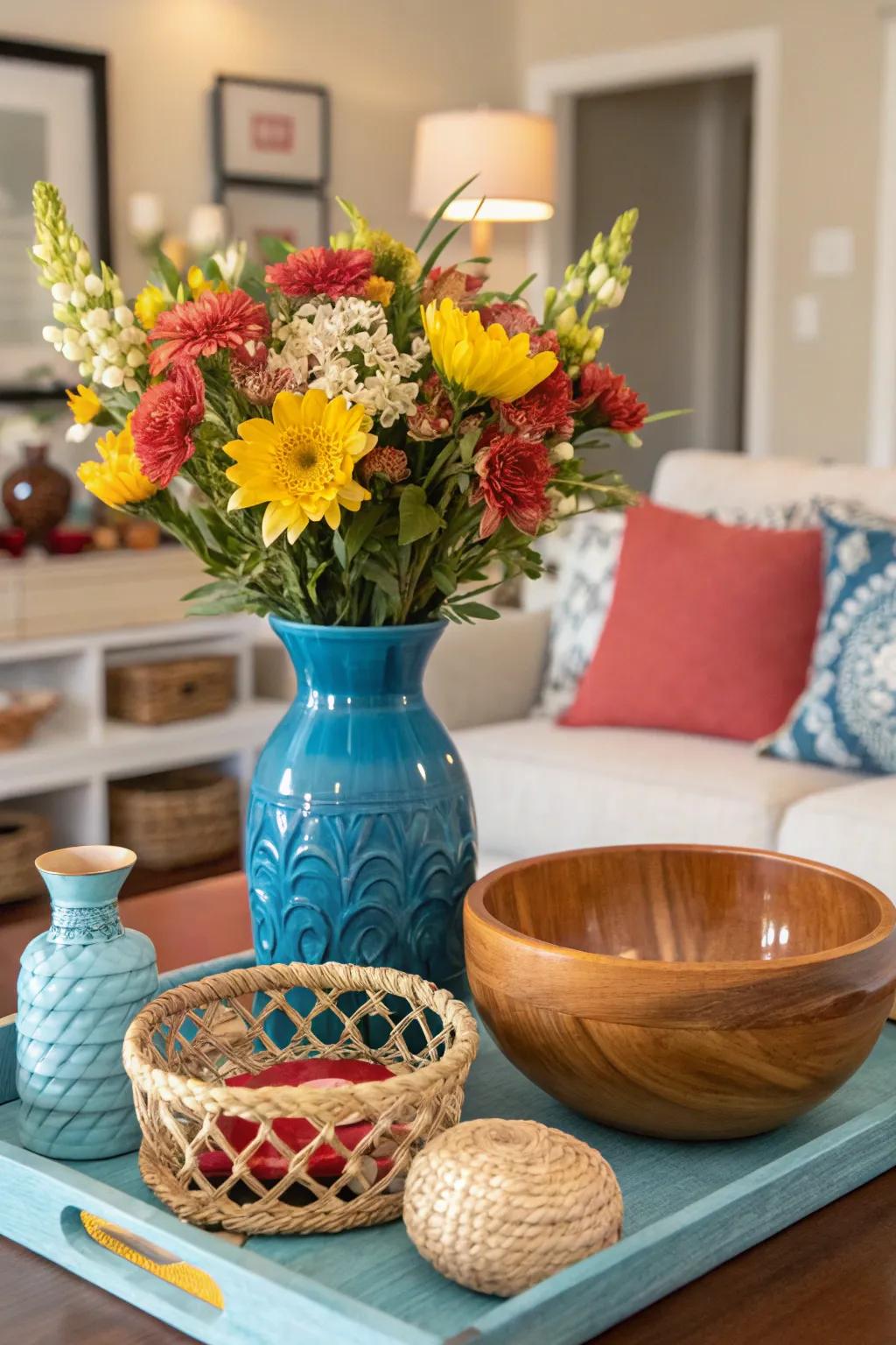 Using contrast is a surefire way to make items stand out and grab attention.