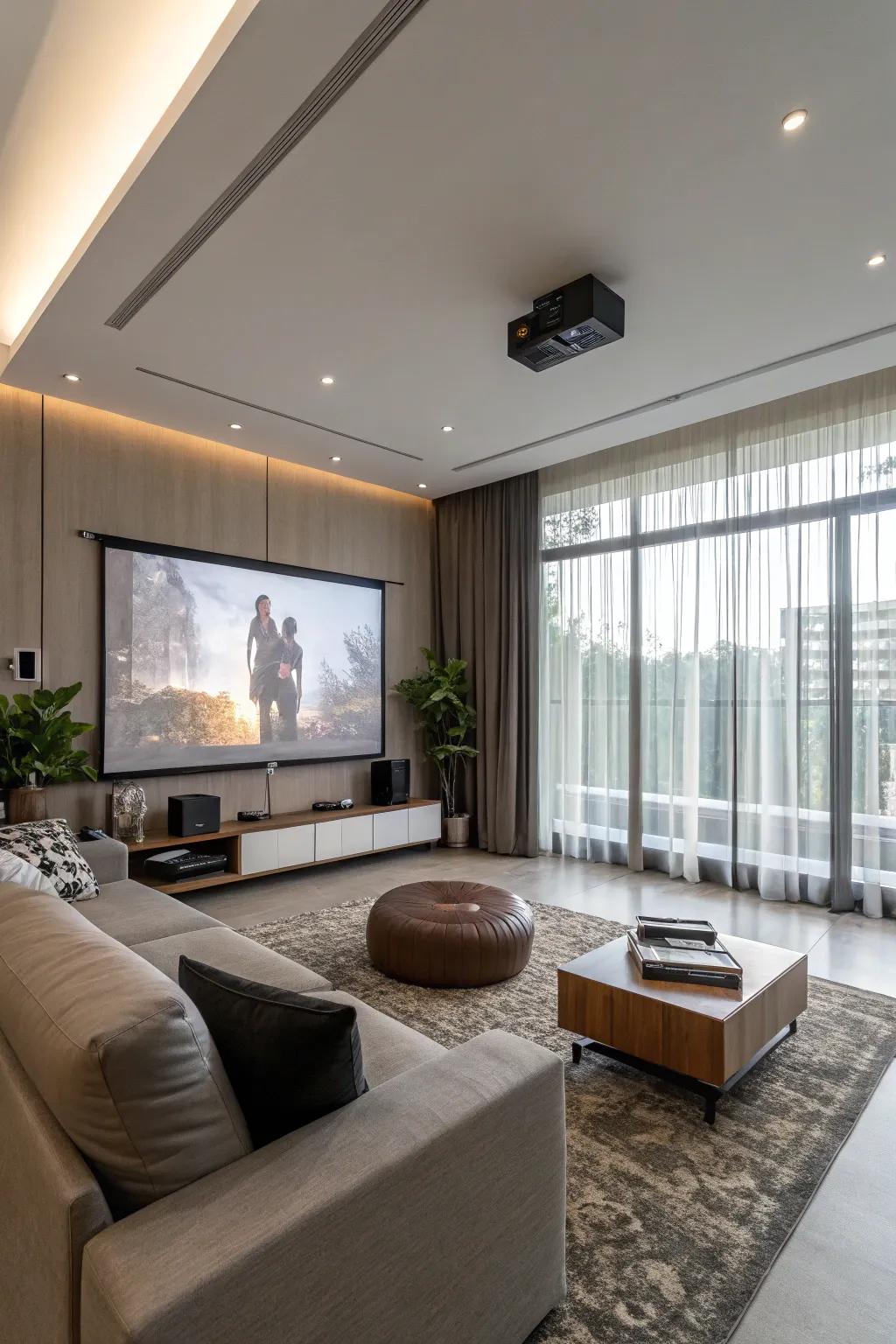 Hidden tech gives a clean and elegant look.