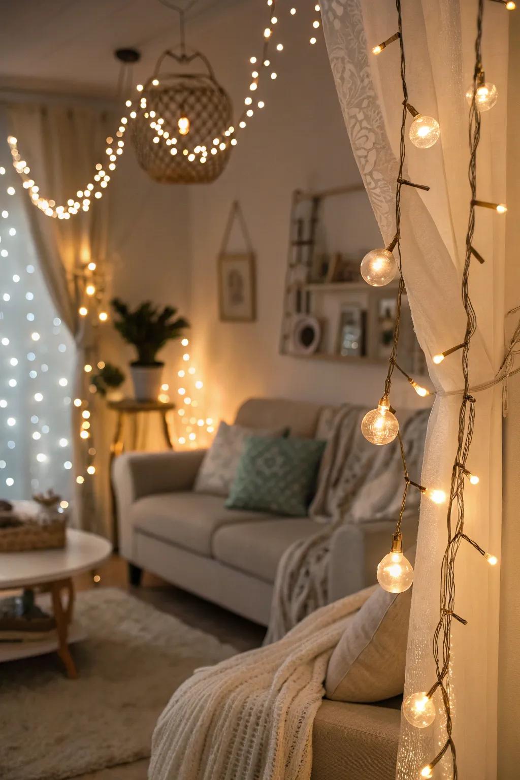 A magical ambiance with gentle light details.