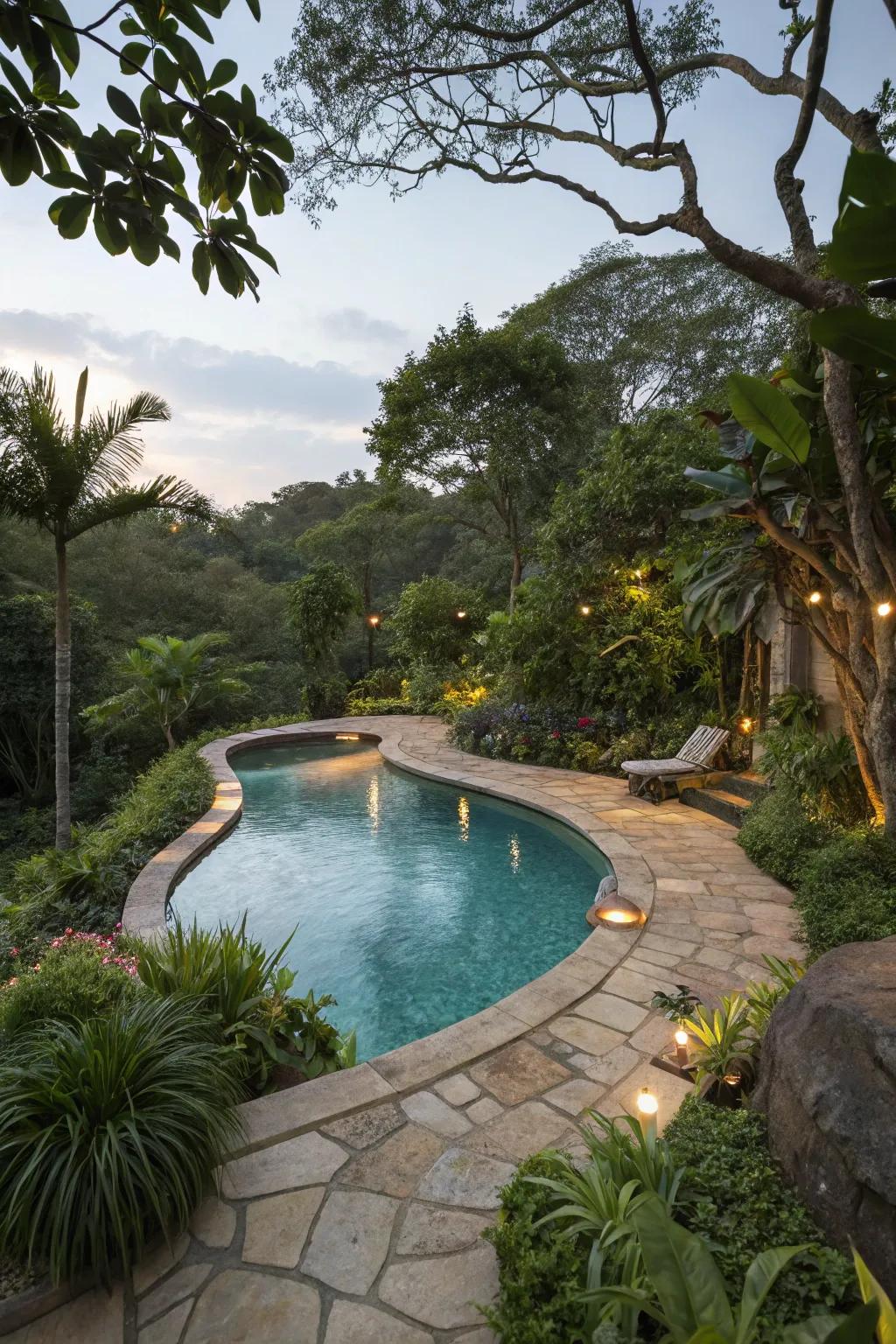 Natural-style pools offer a natural and harmonious design.