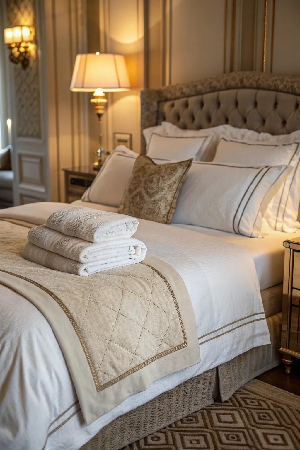 Turn your bed into a luxurious haven.