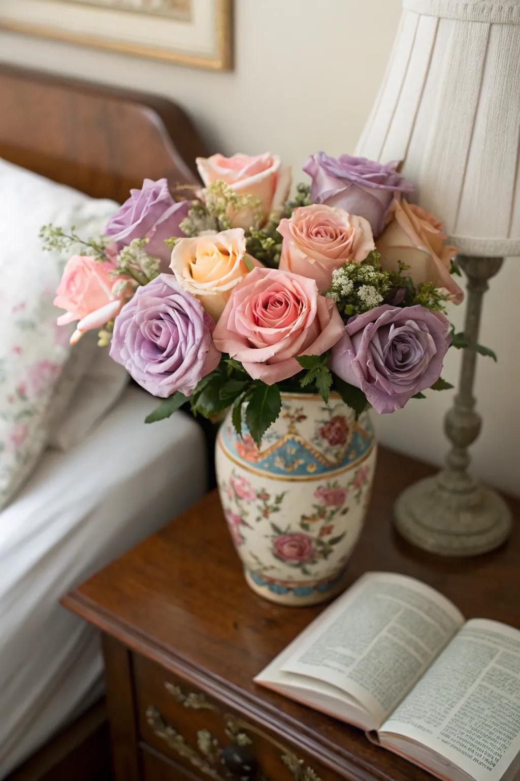 Subtle pastels for a dash of refinement.