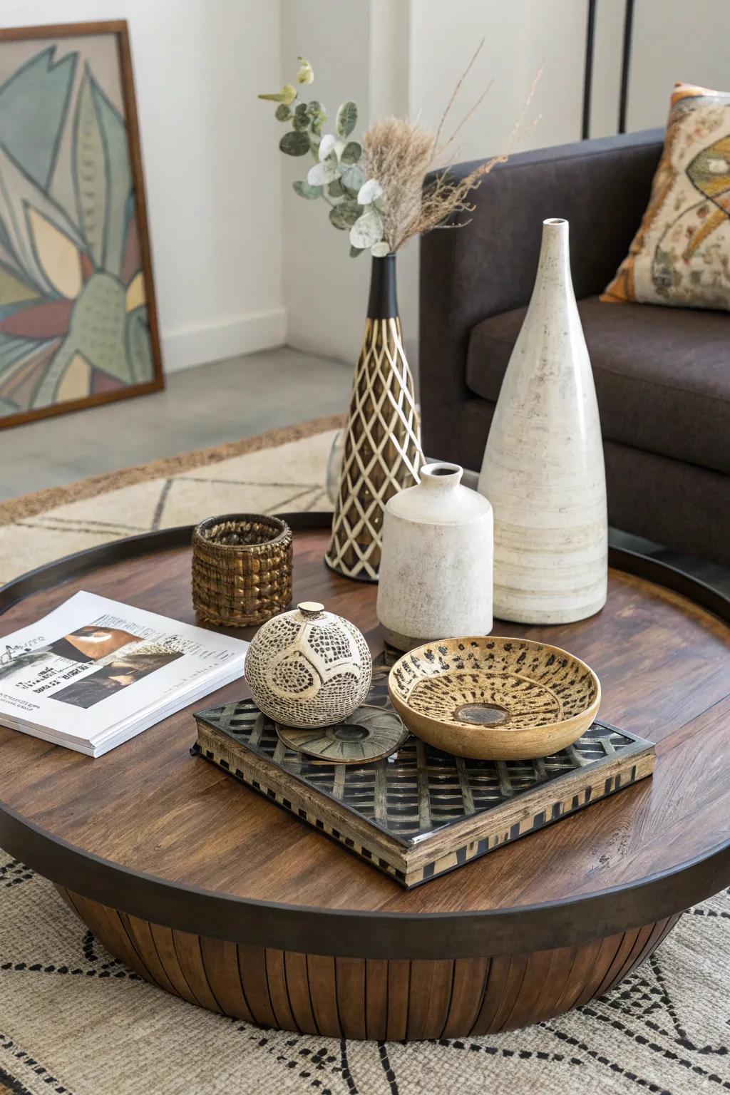 Unique outlines introduce a surprising element.