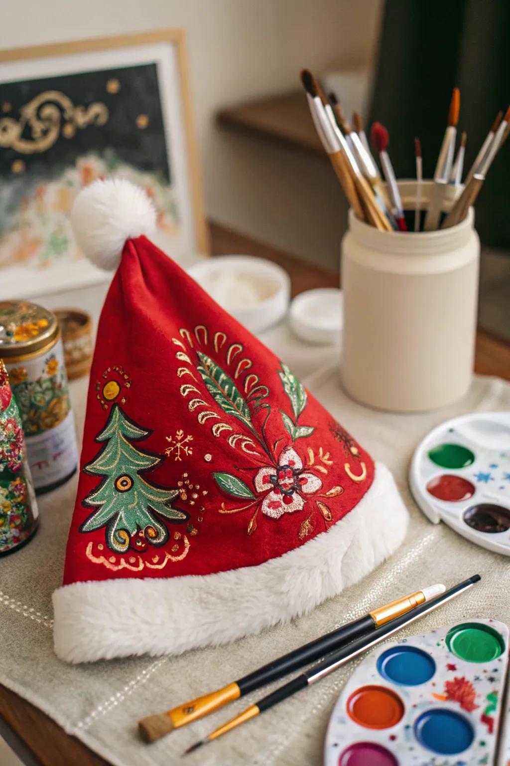 Showcase your ingenuity through artisanal hand-painted motifs.