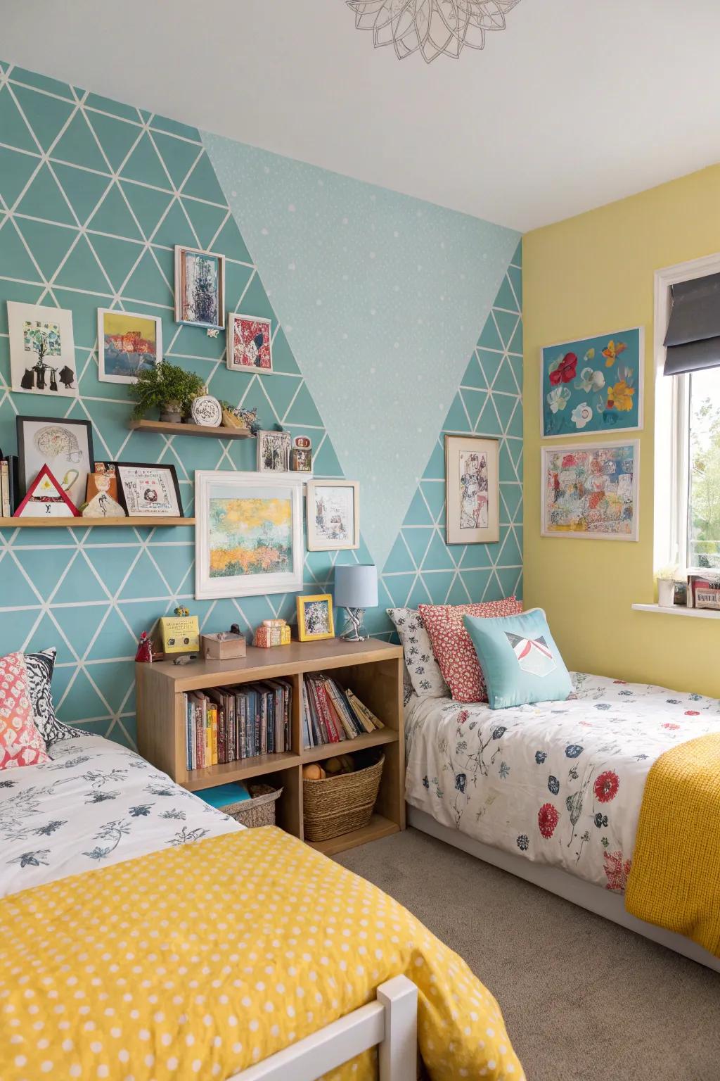 Accent walls offer a splash of personal style to shared spaces.