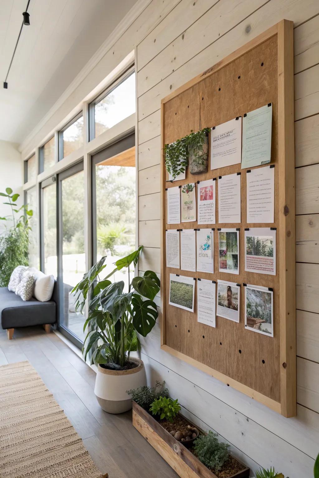 Line up your decor with eco-friendly values by using sustainable materials.