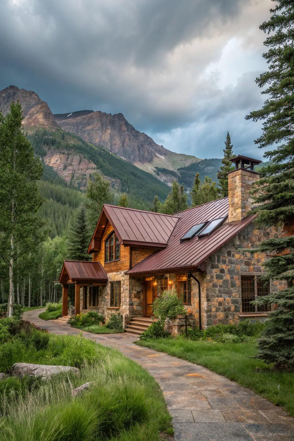 Countryside bronze siding for a captivating and unique home facade.
