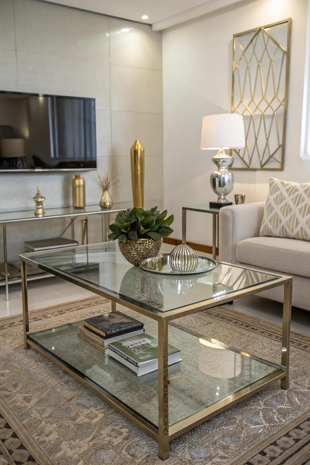 Surfaces that bounce light make your space bigger.