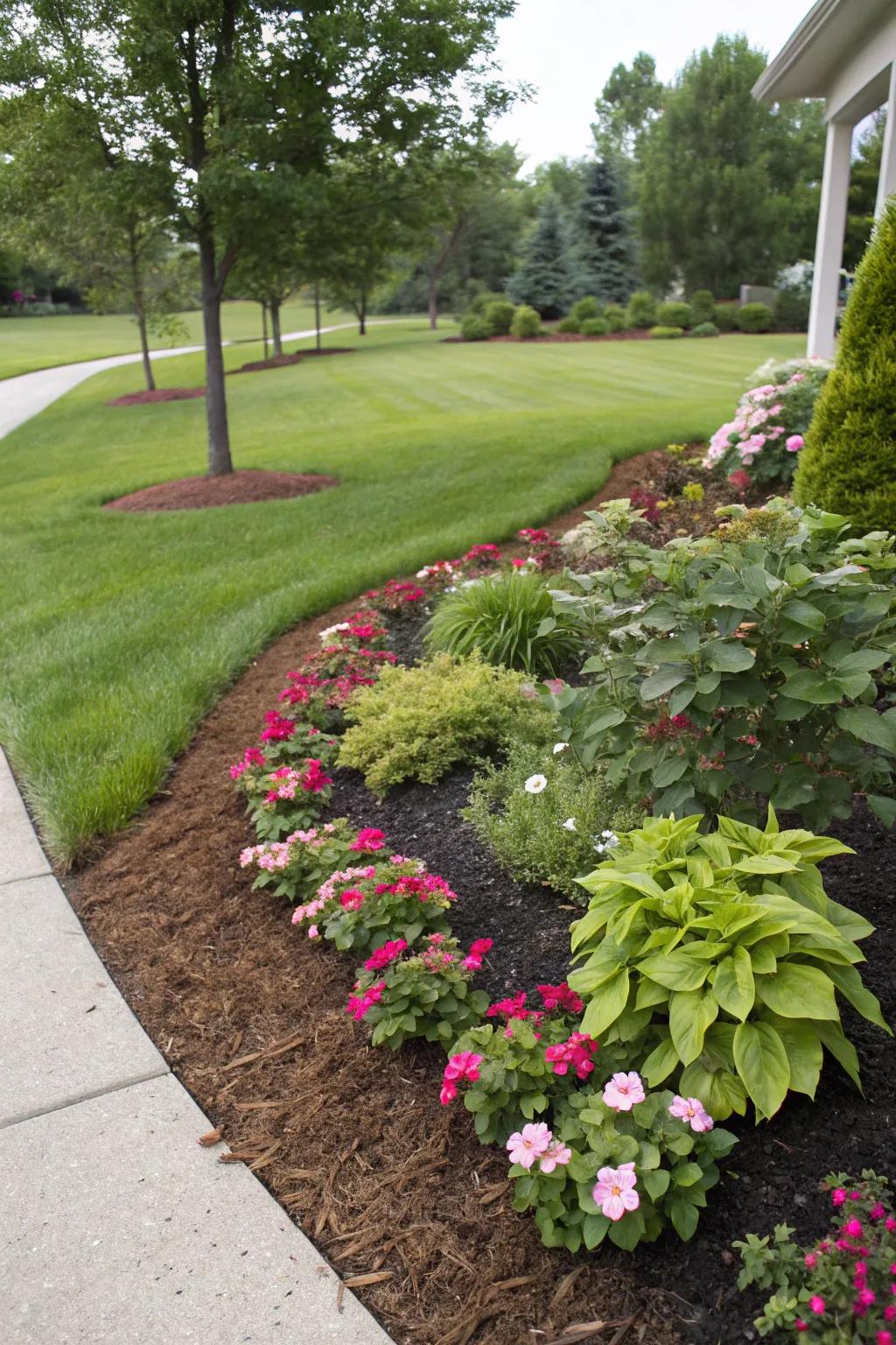 Keep it tidy with a new layer of ground cover.