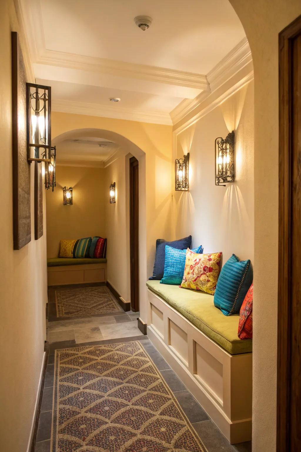 A snug retreat has the capacity to render your passageway pragmatic and inviting.