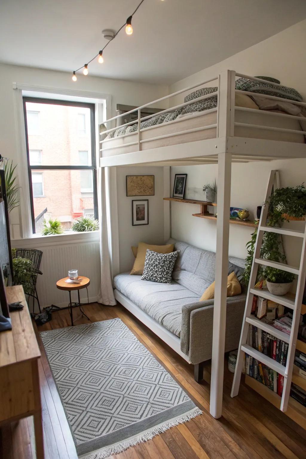 A raised bed is a clever way to use vertical space effectively.