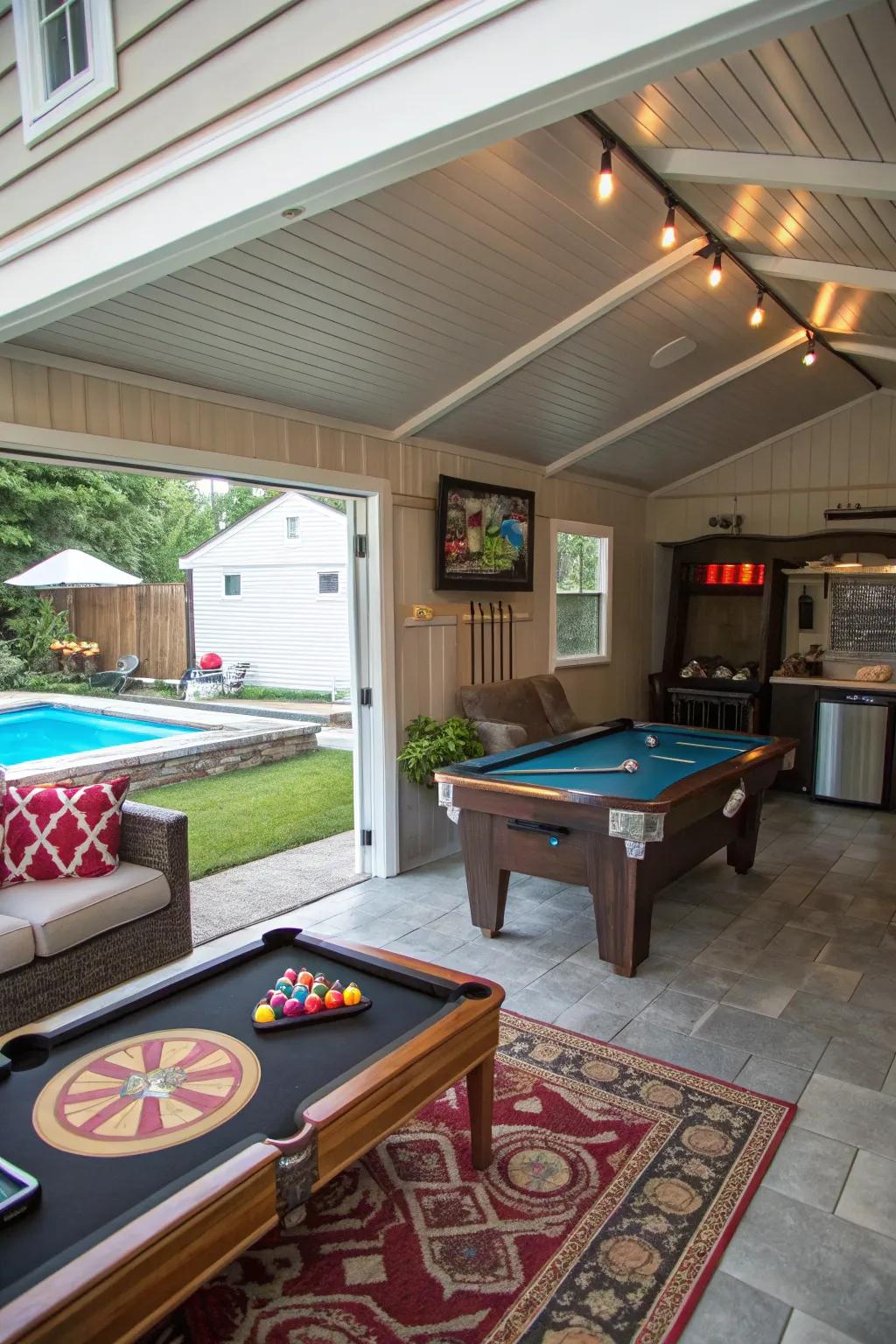Fun and engagement with a play and recreation area.