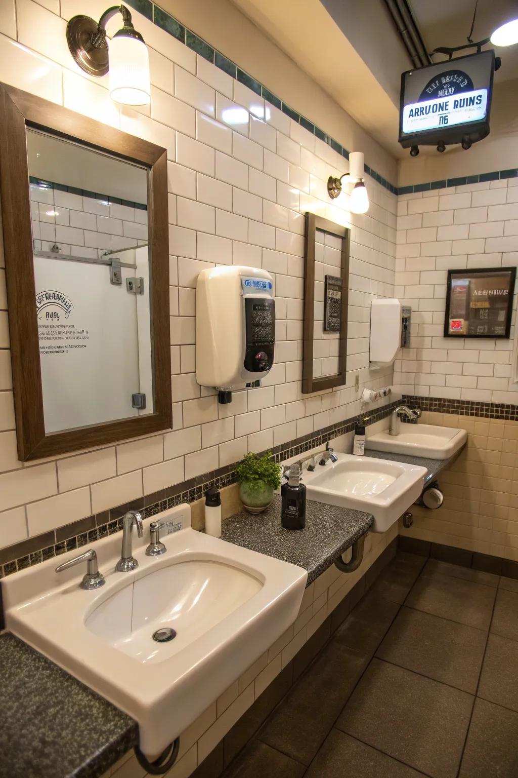 Smart features improve hygiene and convenience.