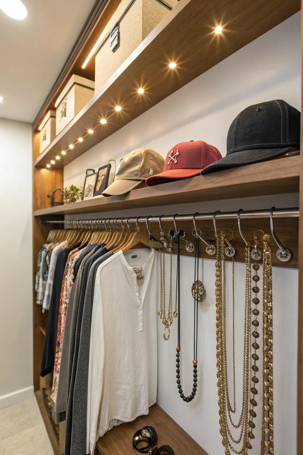 Custom hooks combine design with usefulness.