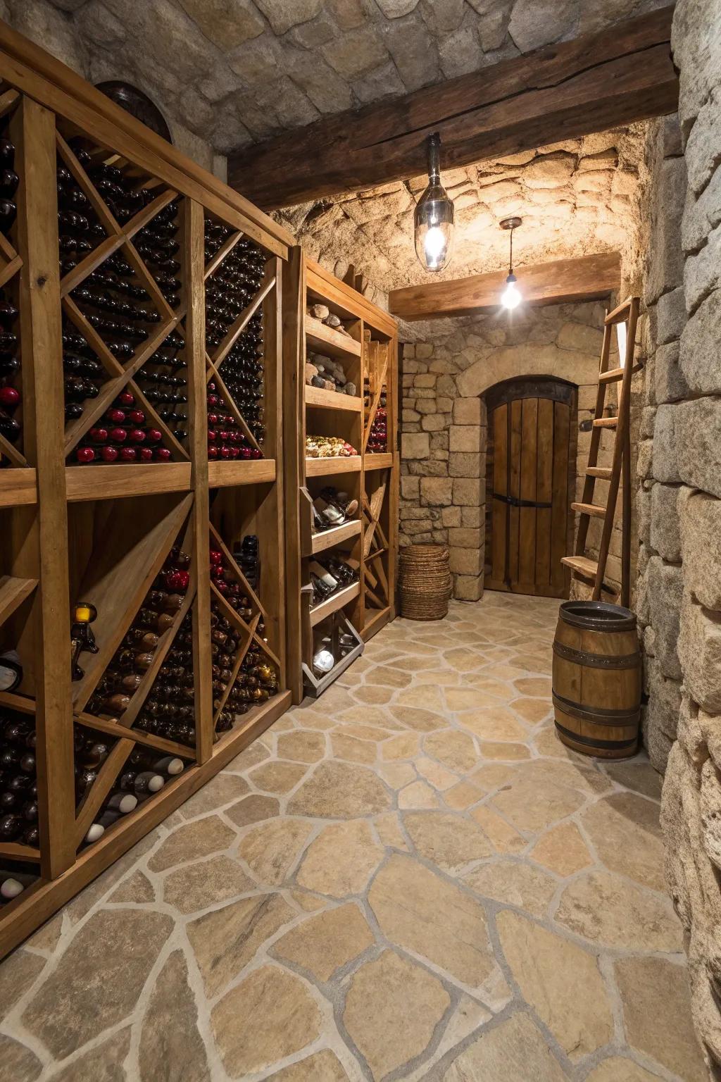 Rock pavements impart an earthy and dateless impress.