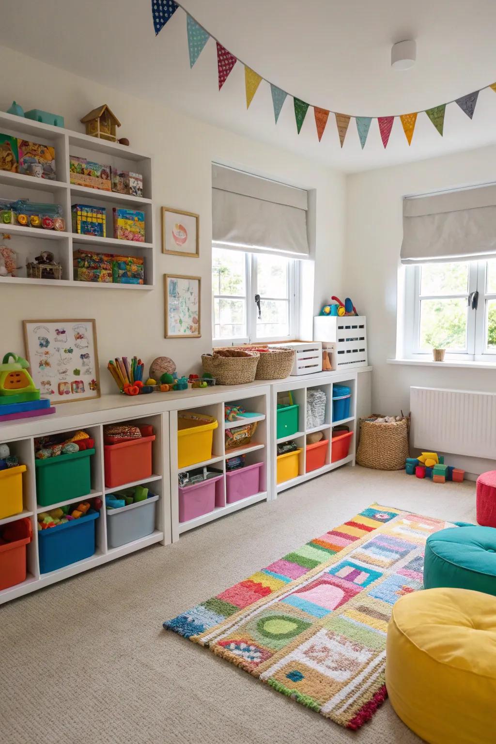 A child&rsquo;s playroom stimulates imagination and safe recreational activity.