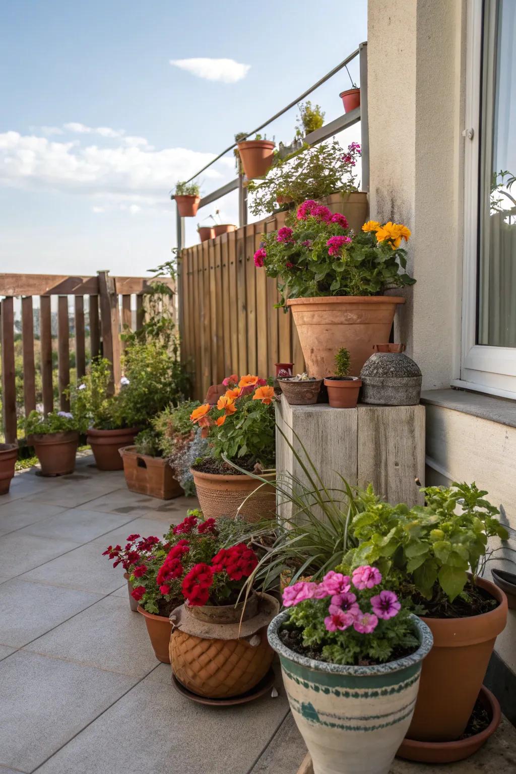 An individualistic assortment of holders introduces depth and fascination to your plant presentations.