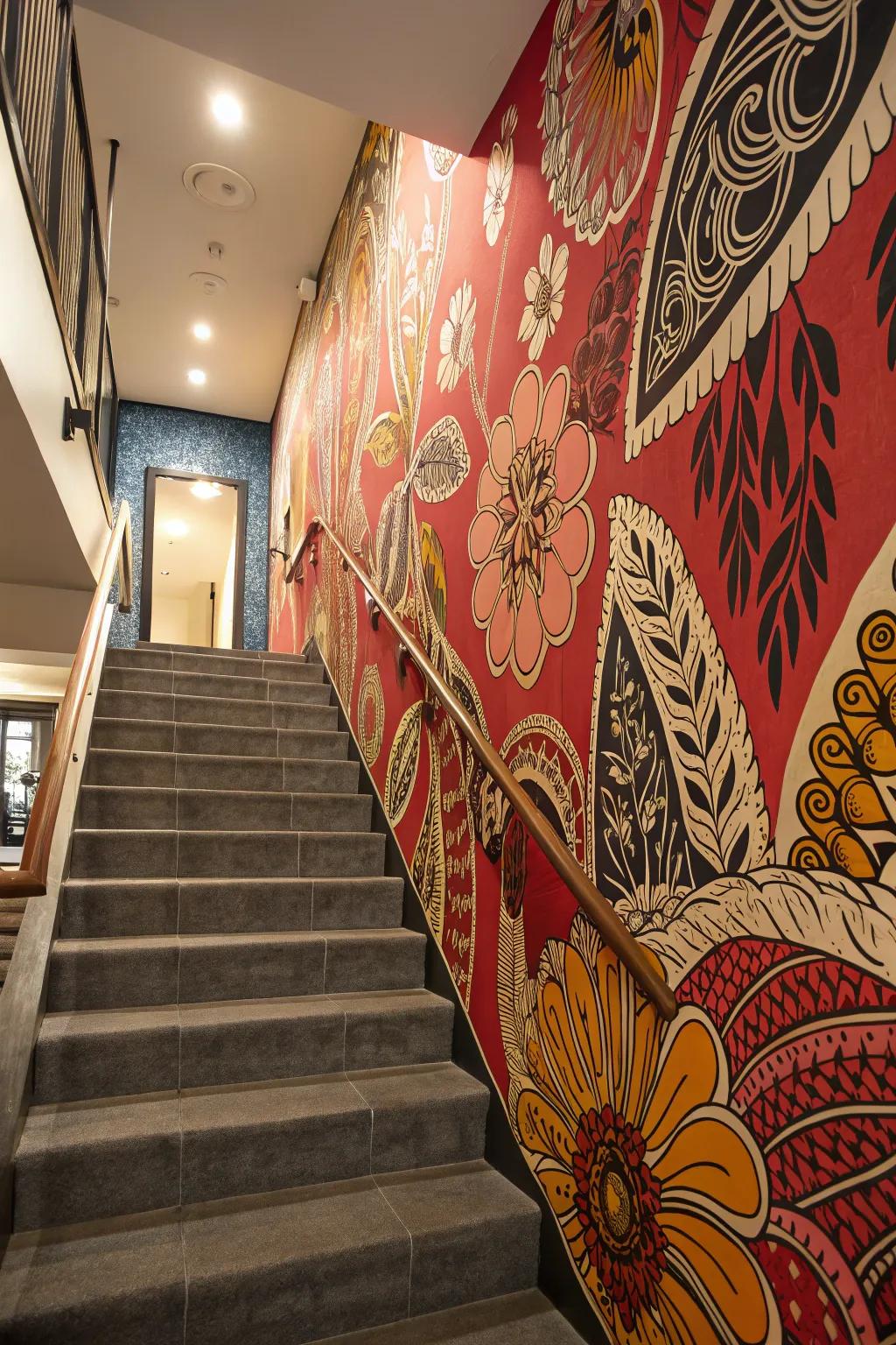 Surface coverings introduce designs and texture.