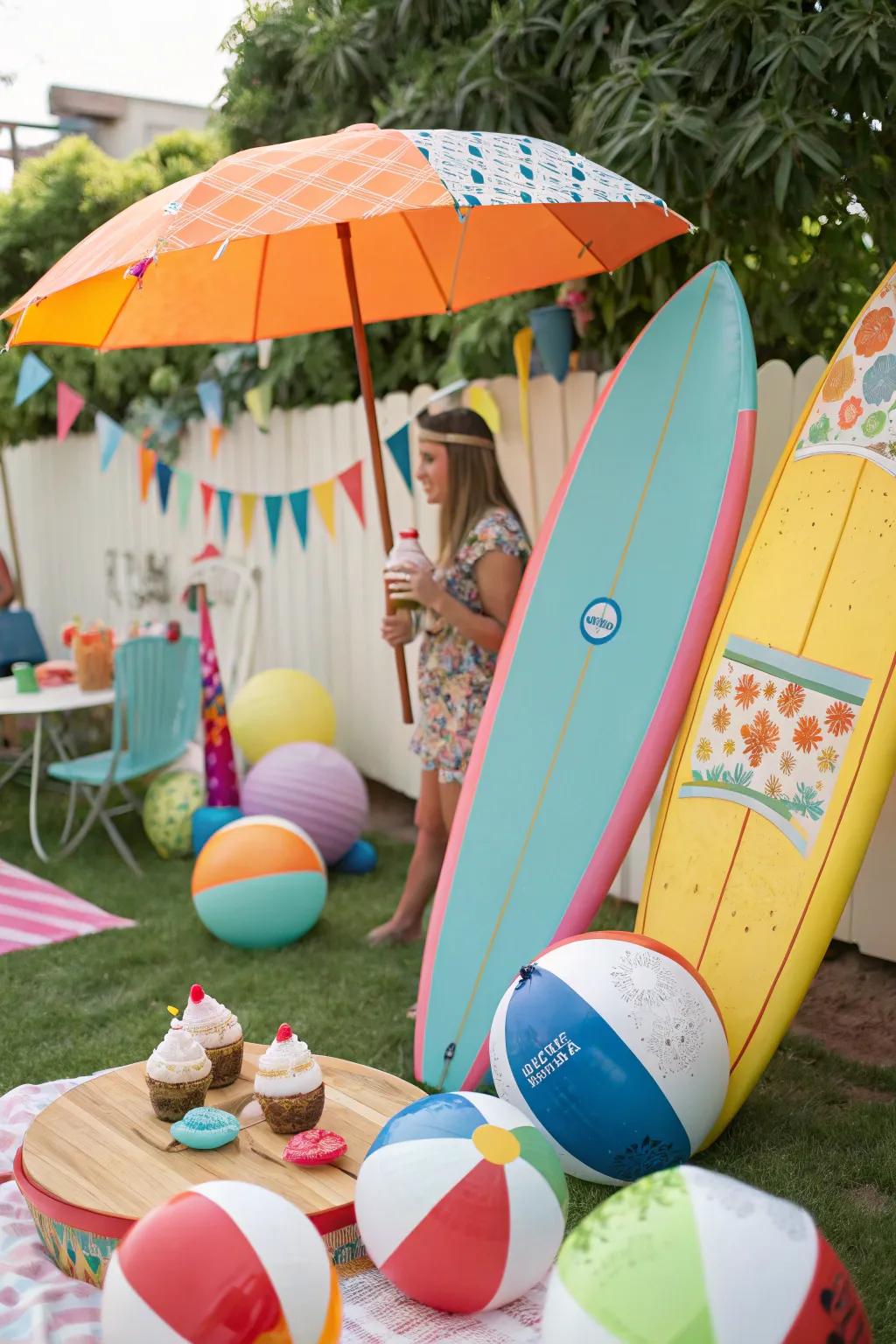 An amusing vintage shore celebration featuring vintage summertime vibes.