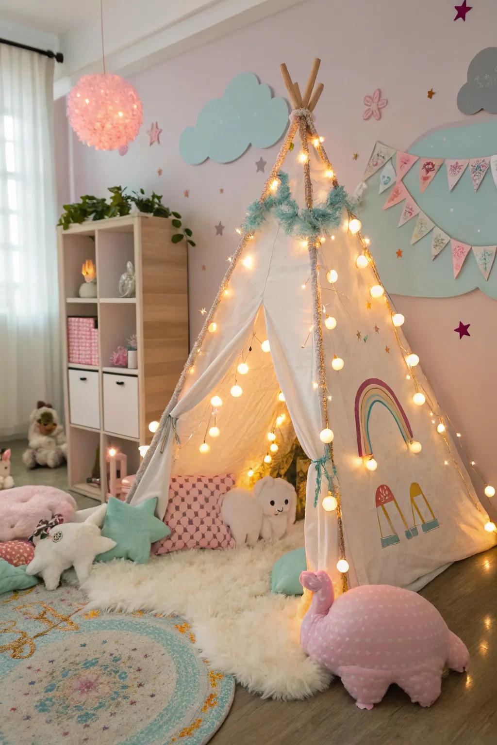 Enter a world of wonder with a play corner.