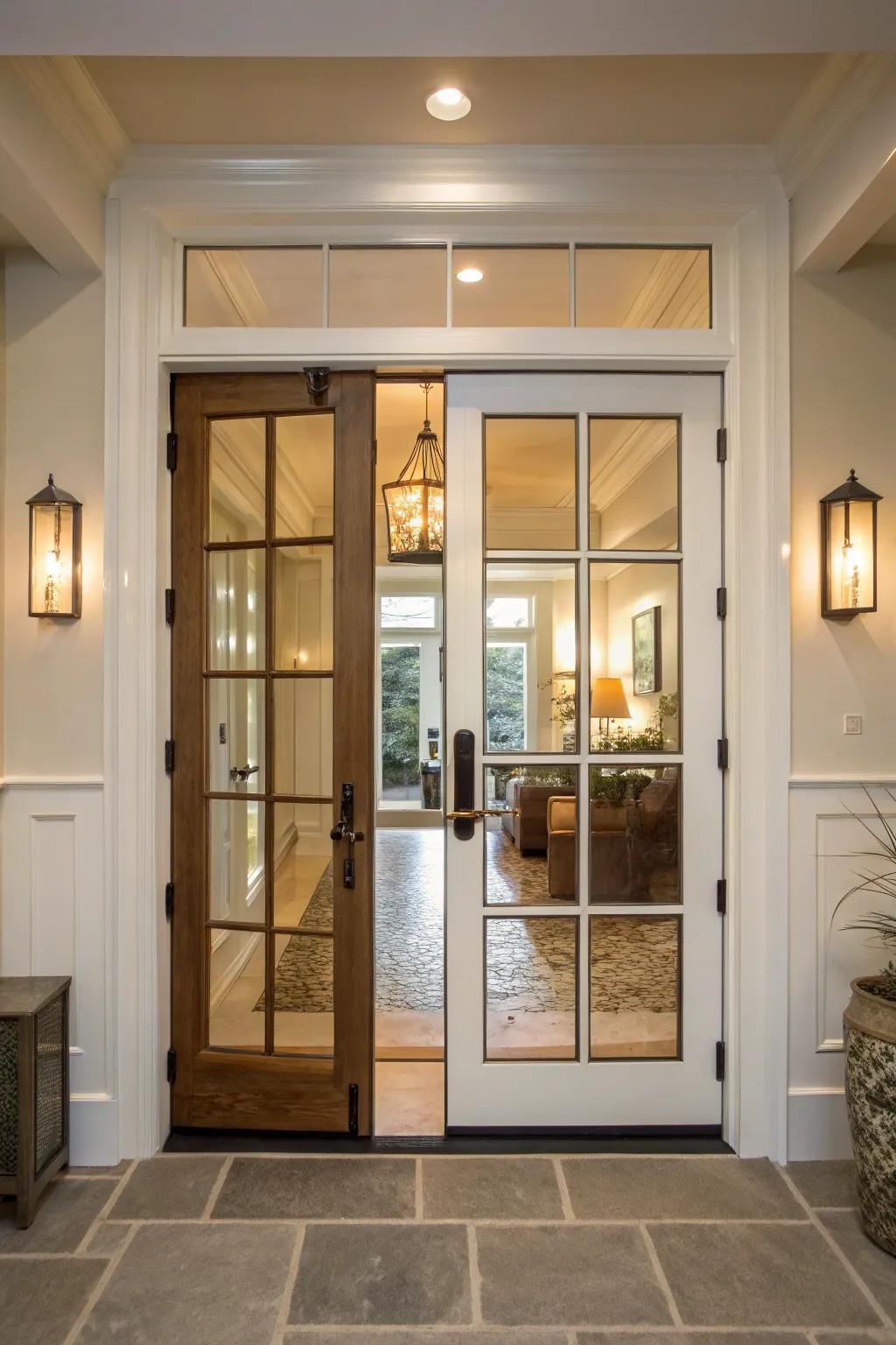 A distinguished door establishes a memorable first impression of your residence.