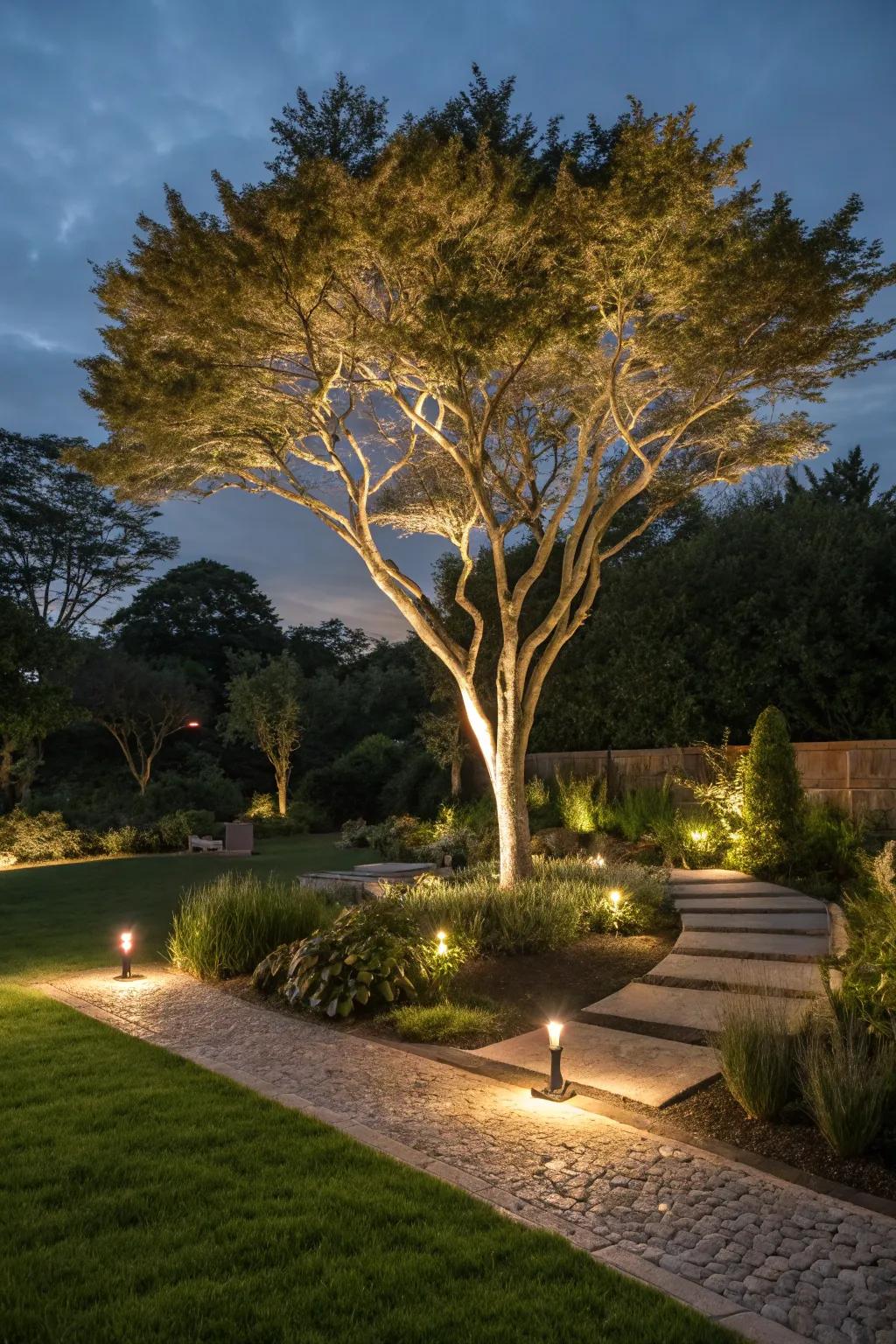Eco-friendly lighting for a sustainable garden glow.