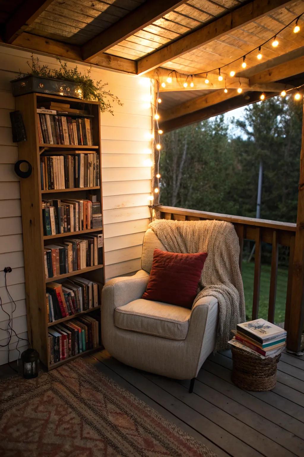 Dive into your favorite book in a captivating reading nook.