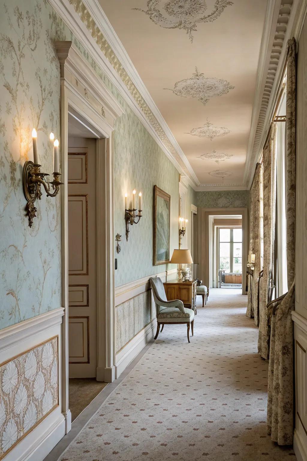 Textured paint adds subtle elegance.
