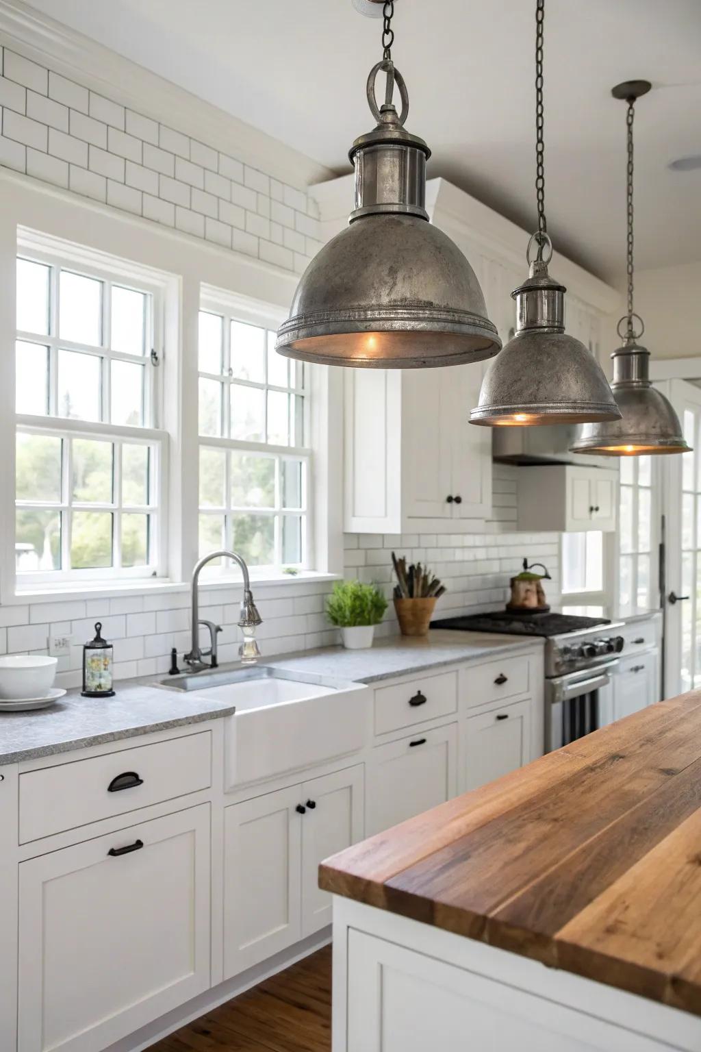 Industrial-chic features adding a modern edge to this kitchen.