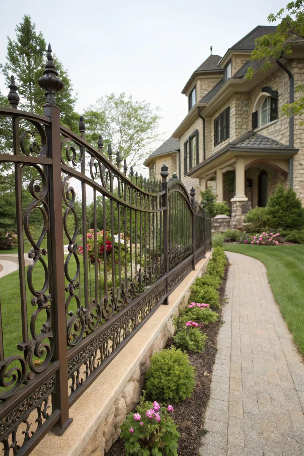 Reach harmony by matching your fence to your home’s style.