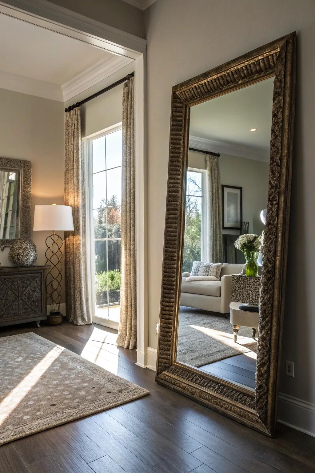 Panels reflect light to enhance winter interiors