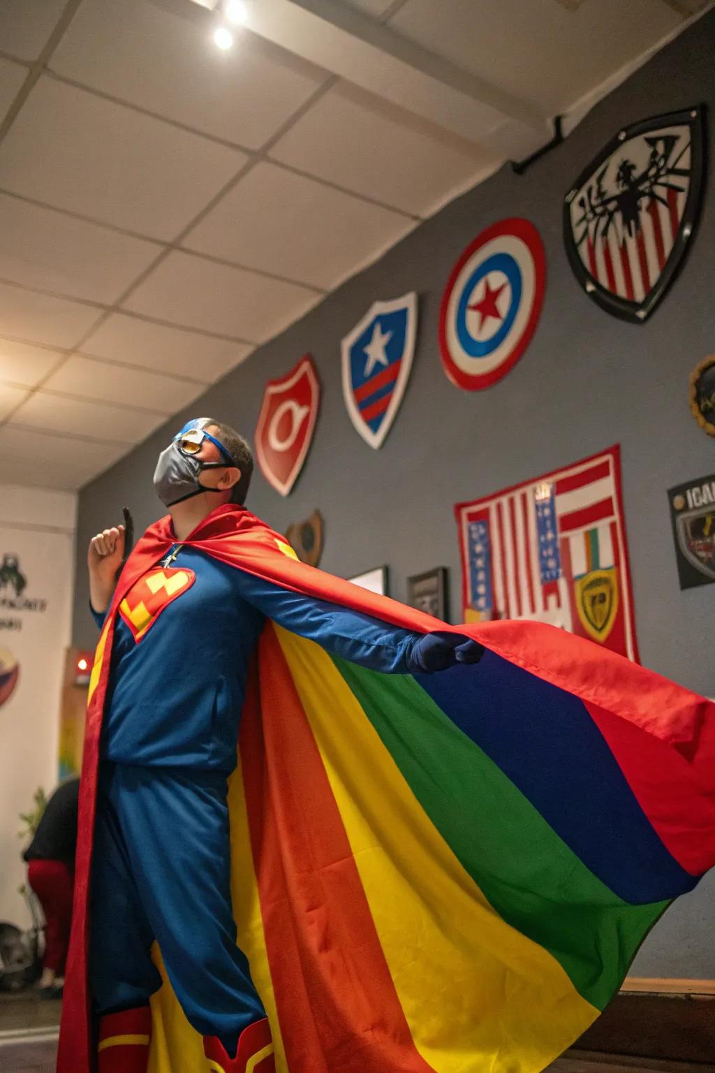 Unleash your inner hero with a striking superhuman attire.