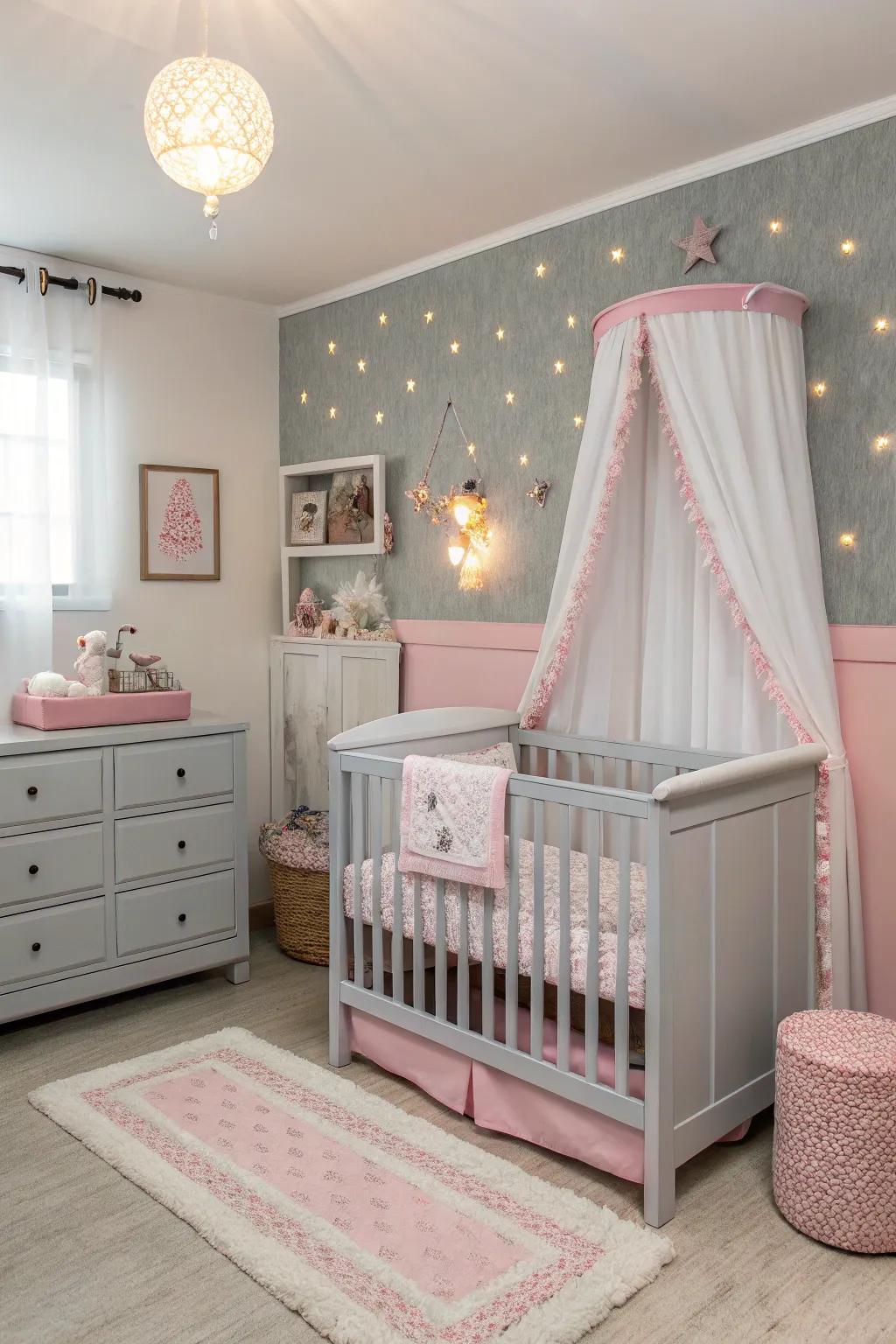 Convertible furniture ensures the nursery adapts and grows.
