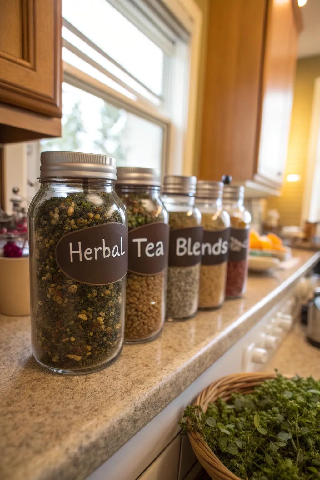 Herbal infusion selections provide a soothing and warm token.